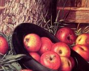 利瓦伊韦尔斯普伦蒂斯 - Still Life of Apples in a Hat